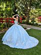 House of Wu 56534 Detachable Sleeve Basque Waist Sweet 16 Dress