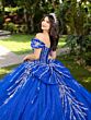 House of Wu 56535 Ruffle Sleeve Off-The-Shoulder Sweet 16 Gown