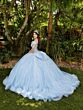 House of Wu 56535 Ruffle Sleeve Off-The-Shoulder Sweet 16 Gown