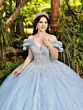 House of Wu 56535 Ruffle Sleeve Off-The-Shoulder Sweet 16 Gown