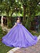 House of Wu 56537 Draped Bodice Beaded Neck Sweet 16 Gown