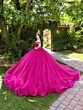 House of Wu 56537 Draped Bodice Beaded Neck Sweet 16 Gown