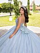 House of Wu 56538 Bow Accent Illusion Bodice Sweet 16 Gown