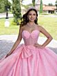 House of Wu 56538 Bow Accent Illusion Bodice Sweet 16 Gown