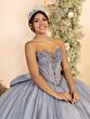 House of Wu 56552 Beaded Bodice Sweetheart Neckline Dress