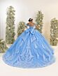 House of Wu 56553 Bow Back Ruffle Sleeve Dress