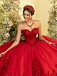 House of Wu 56554 Chapel Train Sweetheart Neckline Dress