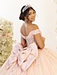 House of Wu 56556 Chapel Train Off The Shoulder Dress