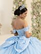 House of Wu 56557 Bow Back Off The Shoulder Dress