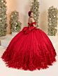 House of Wu 56557 Bow Back Off The Shoulder Dress