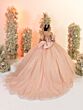 House of Wu 56561 Bow Back Beaded Bodice Dress