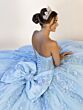House of Wu 56562 Bow Back Chapel Train Dress