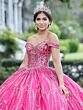 House of Wu 56463 Basque Waist Off The Shoulder Quinceanera Dress