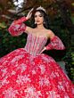 House of Wu LizLou 26084 Juliet Sleeve Beaded Bodice Quinceanera Dress