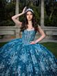 House of Wu LizLou 26084 Juliet Sleeve Beaded Bodice Quinceanera Dress