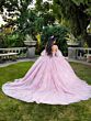 House of Wu LizLou 26084 Juliet Sleeve Beaded Bodice Quinceanera Dress