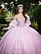 House of Wu LizLou 26084 Juliet Sleeve Beaded Bodice Quinceanera Dress