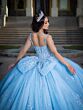 House of Wu LizLou 26086 Back Bow Spaghetti Strap Quinceanera Gown