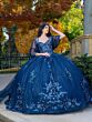 House of Wu LizLou 26087 Beaded Bodice Slim Strap Quinceanera Gown