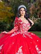 House of Wu LizLou 26088 Sweetheart Neck Sheer Train Quince Dress
