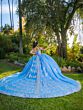 House of Wu LizLou 26090 Royal Train Sweetheart Neck Quince Gown