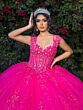 House of Wu LizLou 26091 3-Way Neck Corset Bodice Quince Gown