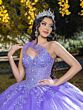 House of Wu LizLou 26091 3-Way Neck Corset Bodice Quince Gown
