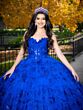 House of Wu LizLou 26092 Gauntlet Sleeve Basque Waist Sweet 16 Dress