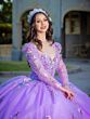 House of Wu LizLou 26093 Illusion Sleeve Long Train Sweet 16 Gown