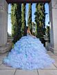 House of Wu LizLou 26095 Beaded Bodice Tiered Skirt Quinceanera Dress