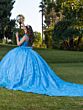 House of Wu LizLou 26098 Slim Strap Corset Bodice Sweet 16 Gown