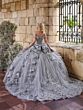 House of Wu 26122 Ruffle Skirt Off The Shoulder Dress