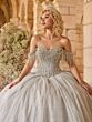 House of Wu 26124 Rhinestone Corset Bow Back Dress