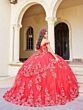 House of Wu 26073 Off-The-Shoulder Illusion Bodice Quinceanera Gown