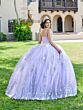 House of Wu 26074 Removable Cape Lace Quinceanera Gown - Stock Only
