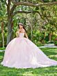 House of Wu 26076 Embellished Shoulder Wrap Bubble Sleeve Quince Dress