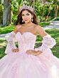 House of Wu 26076 Embellished Shoulder Wrap Bubble Sleeve Quince Dress