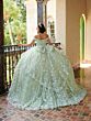 House of Wu 26080 Lace-Up Bow Back Sweet 16 Dress
