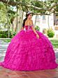 House of Wu 26081 Beaded Top Tiered Ruffle Skirt Sweet 16 Gown