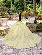 House of Wu 26100 Beaded Bodice Off-The-Shoulder Quinceanera Gown