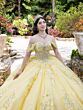 House of Wu 26100 Beaded Bodice Off-The-Shoulder Quinceanera Gown