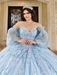 House of Wu 26101 Removable Train Sweetheart Neck Quinceanera Gown