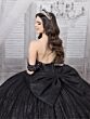 House of Wu 26104 Off-The-Shoulder Back Bow Sweet 16 Dress