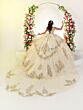House of Wu 26127 Tiered Skirt Plunging Neckline Dress