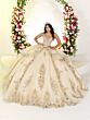House of Wu 26127 Tiered Skirt Plunging Neckline Dress