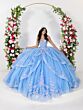 House of Wu 26131 Bow Back Layered Skirt Dress