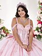 House of Wu 26136 Bow Back Cold Shoulder Dress