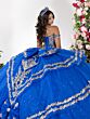 House of Wu 26138 Layered Skirt Off The Shoulder Dress