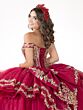 House of Wu 26138 Layered Skirt Off The Shoulder Dress