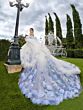 House of Wu LizLou Maravilla 80025 Ruffle Hem Drape Top Quince Gown